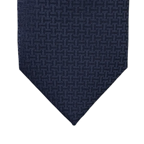 【A estrenar】 Hermès Corbata H tejió 7 cm "Upside Down" Accesorios Azul marino 100% Seda A estrenar Indigo SILK 15