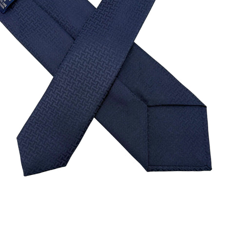 【A estrenar】 Hermès Corbata H tejió 7 cm "Upside Down" Accesorios Azul marino 100% Seda A estrenar Indigo SILK 15