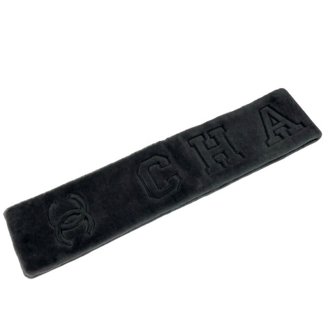 【Usado】 CHANEL MOUTON MUFFLER Bufanda de piel de cordero Accesorios Gris Piel de cordero Bufanda