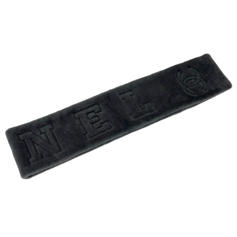【Usado】 CHANEL MOUTON MUFFLER Bufanda de piel de cordero Accesorios Gris Piel de cordero Bufanda
