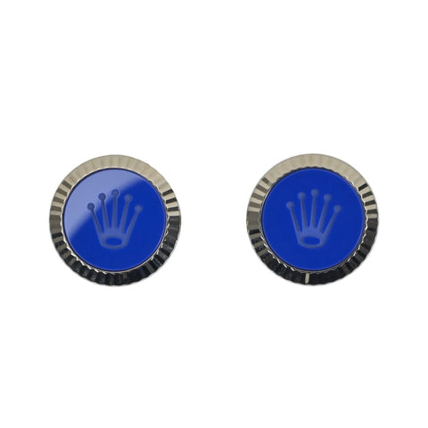 [Unused] ROLEX Cufflinks Blue K18WG Unused Accessories Fashion Men's