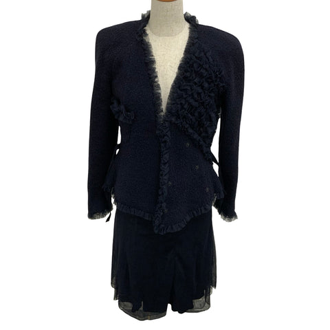 【中古】 CHANEL シャネル SET UP Conjunto Chaqueta Falda 36 USADO de segunda mano 2002 ROPA