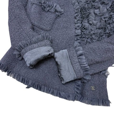【中古】 CHANEL シャネル SET UP Conjunto Chaqueta Falda 36 USADO de segunda mano 2002 ROPA