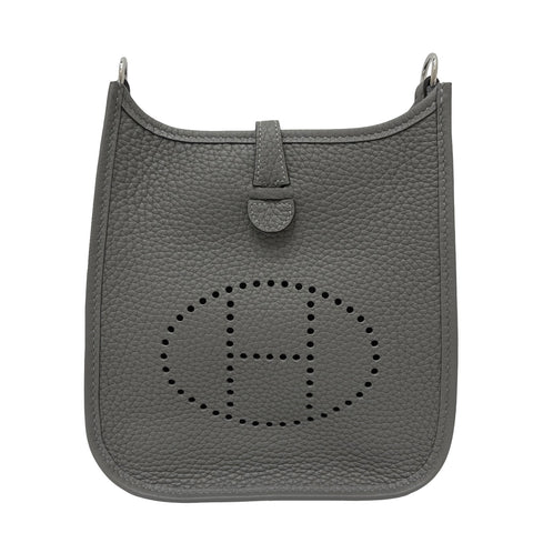 【Nuevo a estrenar】 Hermes Evelyne TPM bolso de hombro W (2024) Gris Meyer Clemence Nuevo a estrenar Nuevo bolso