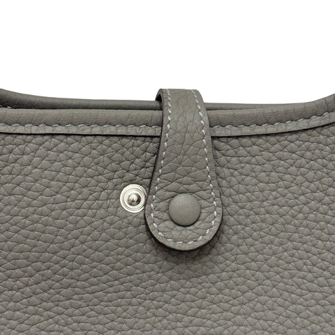 【Brand New】 Hermes Evelyne TPM Shoulder Bag, Stamp W (2024), Gris Meyer, Clemence, Brand New