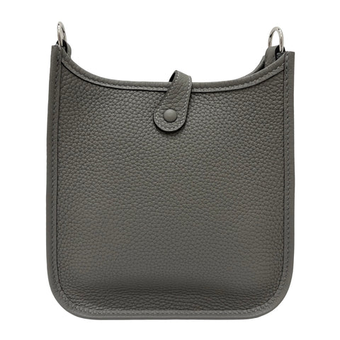 【Brand New】 Hermes Evelyne TPM Shoulder Bag, Stamp W (2024), Gris Meyer, Clemence, Brand New