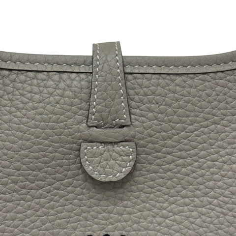 【Brand New】 Hermes Evelyne TPM Shoulder Bag, Stamp W (2024), Gris Meyer, Clemence, Brand New