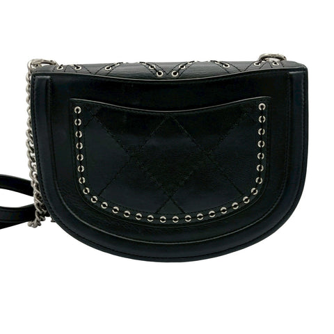 【中古】 CHANEL シャネル CHAINSHOULDERBAG チェーンショルショルダーバッグ ショルダーバッグ 25番台(2017-2018年) ブラック カーフスキン 中古 USED バッグ