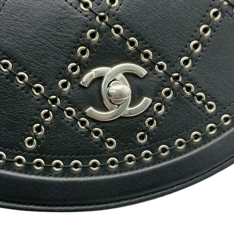 【中古】 CHANEL シャネル CHAINSHOULDERBAG チェーンショルショルダーバッグ ショルダーバッグ 25番台(2017-2018年) ブラック カーフスキン 中古 USED バッグ