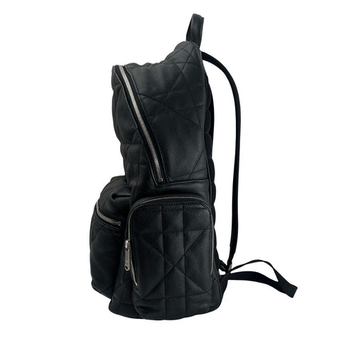 【美品】 Christian Dior クリスチャン ディオール BACKPACK バックパック リュック  ブラック レザー 中古 USED バッグ