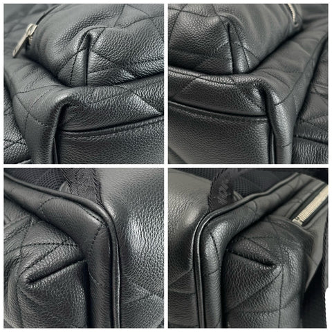 【美品】 Christian Dior クリスチャン ディオール BACKPACK バックパック リュック  ブラック レザー 中古 USED バッグ