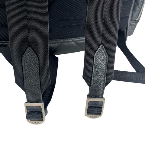【美品】 Christian Dior クリスチャン ディオール BACKPACK バックパック リュック  ブラック レザー 中古 USED バッグ