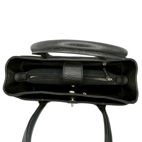【中古】 CHANEL シャネル EXECUTIVE  TOTE エグゼクティブトート トートバッグ 19番台(2013-2015年) ブラック カーフスキン 中古 USED バッグ