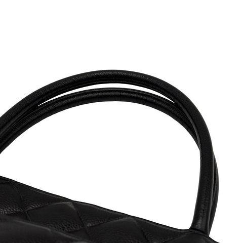 [Pre-owned] CHANEL Medallion Tote Bag Black Caviar Skin Used Bag