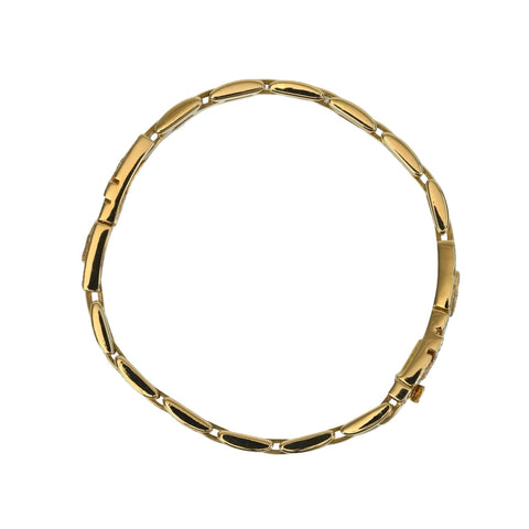 [Pre-owned] CARTIER K18YG Diamond Maillon Panthère Bracelet, 3-row, 37.7g