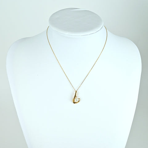 【Usado】MIKIMOTO Mikimoto K18YG Akoya Pearl Collar de perlas Akoya P6.8mm 39.5cm 3.1g