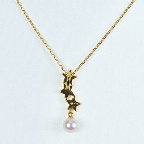 [Pre-owned] MIKIMOTO K18YG Akoya Pearl Necklace 5.7mm 38cm 3.2g one price