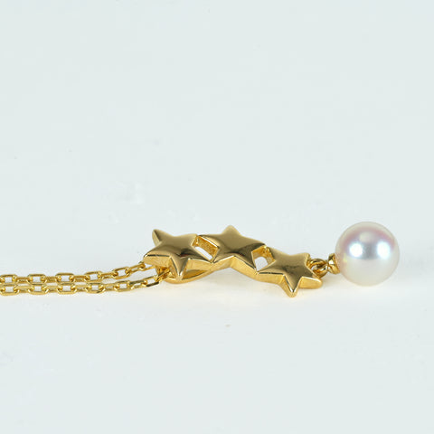 [Pre-owned] MIKIMOTO K18YG Akoya Pearl Necklace 5.7mm 38cm 3.2g one price