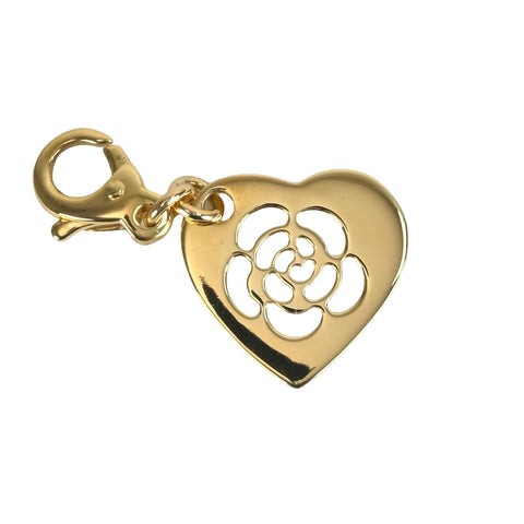 [Pre-owned] CHANEL K18YG Heart Charm Pendant Top 2.2g
