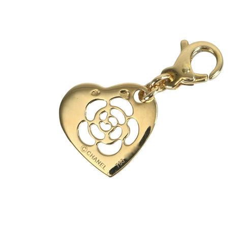 【中古】CHANEL シャネル K18YGハートチャーム ペンダントトップ 2.2g