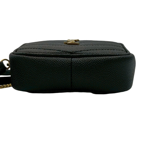 【美品】 SAINT LAURENT サンローラン BABY LOU SHOULDERBAG ベイビールー ショルダーバッグ ブラック レザー 中古 USED バッグ SALE セール