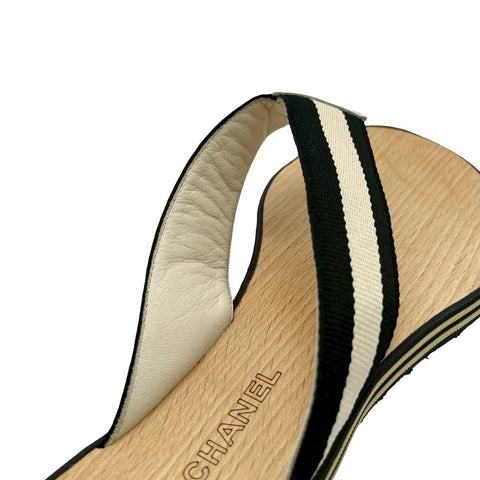 [Pre-owned] CHANEL Sandals Beach Sandals Shoes 36 USED