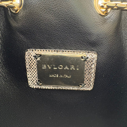 【未使用】 BVLGARI ブルガリ MINISHOULDERBAG ミニショルダーバッグ ショルダーバッグ ICチップ シルバー レザー 未使用  バッグ