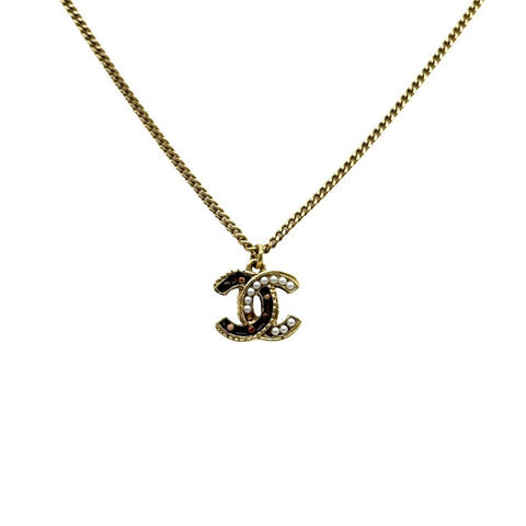 [Pre-owned] CHANEL Coco Mark Necklace Accessory GP Pre-owned
