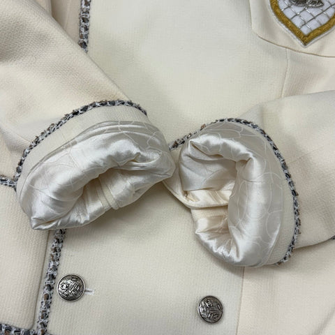 【Excellent Condition】 CHANEL Emblem Jacket with Top, Size 38, USED, 2005, CLOTHES
