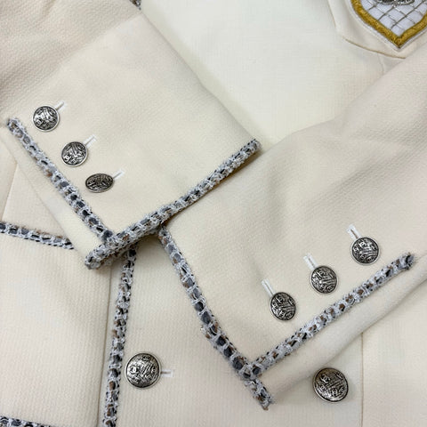 【Excellent Condition】 CHANEL Emblem Jacket with Top, Size 38, USED, 2005, CLOTHES