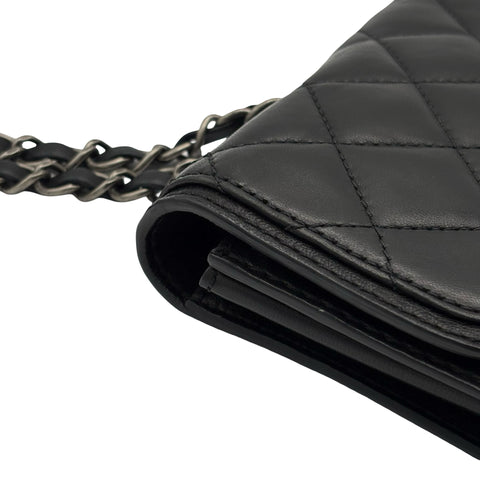 [Pre-owned] CHANEL Chain Shoulder Bag, 18 Series (2013-2014), Black, Lambskin, Used Bag