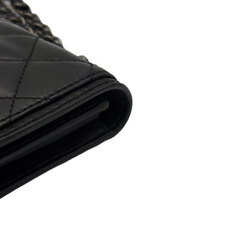 [Pre-owned] CHANEL Chain Shoulder Bag, 18 Series (2013-2014), Black, Lambskin, Used Bag