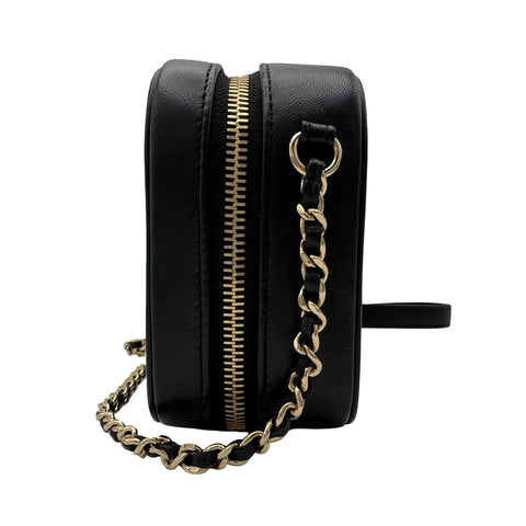 [Pre-owned] CHANEL Chain Shoulder Bag, 27 series (2018-2019), Black, Lambskin, Used, Bag