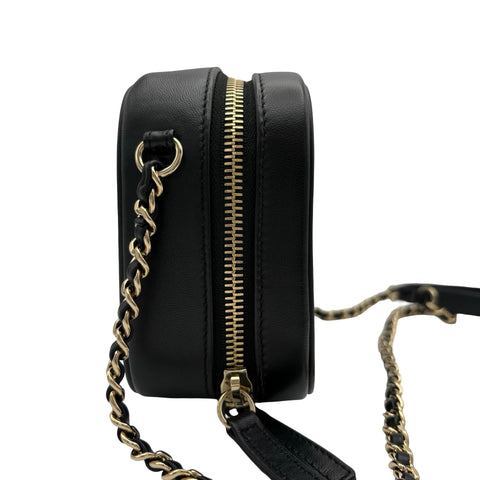 [Pre-owned] CHANEL Chain Shoulder Bag, 27 series (2018-2019), Black, Lambskin, Used, Bag