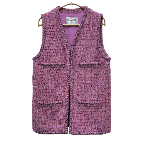 [Pre-owned] CHANEL Tweed Vest Gilet 38 USED 2021 Clothing