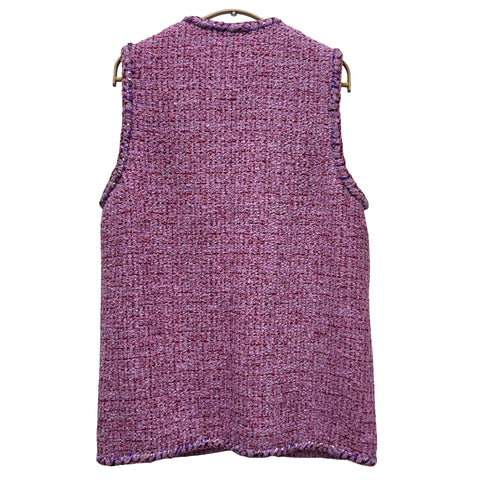 [Pre-owned] CHANEL Tweed Vest Gilet 38 USED 2021 Clothing