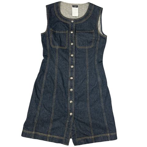 【中古】 CHANEL シャネル DENIM ONE PIECE Vestido vaquero 42 USADO Segunda mano 1997 ROPA