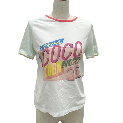 [Pre-owned] CHANEL T-SHIRT Top Size S USED 2017 CLOTHES