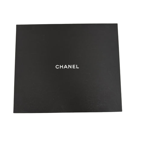 [Pre-owned] CHANEL Muffler Accessory Black x White 52% Cashmere 35% Wool 13% Silk