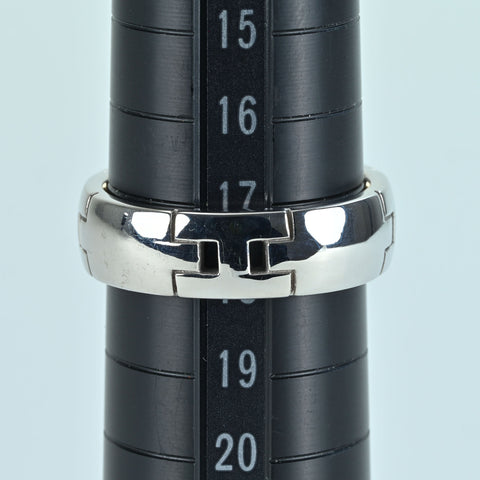 Used] HERMES K18WG Hercules Ring 11.0g #58
