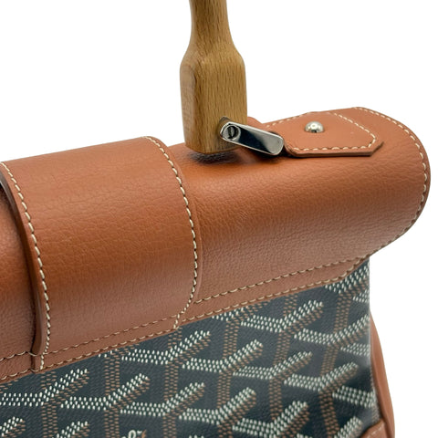 [Pre-owned] GOYARD Saïgon Souple Mini Bag, Black & Natural Goyardine Canvas & Chevroches Calfskin, Shoulder Bag, Pre-owned USED Bag