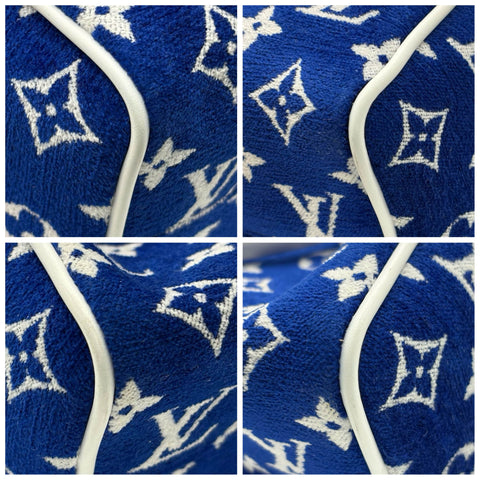 [Pre-owned] LOUIS VUITTON Speedy Bandoulière 20 (M20751) Shoulder Bag, Blue Jacquard Velvet, with IC Chip (2021 onwards), USED Bag