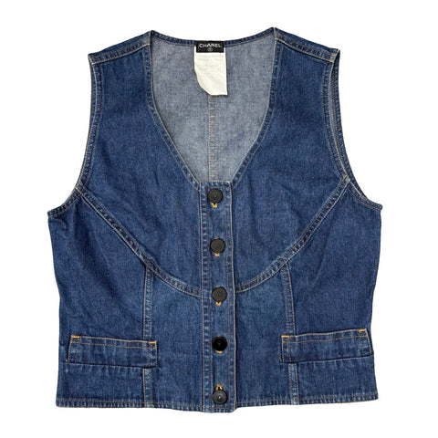 【中古】 CHANEL シャネル VEST Chaleco 40 USADO Usado 1999 ROPA Vestimenta