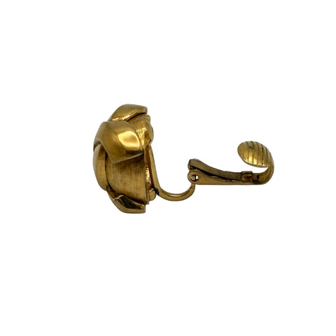 [Pre-owned] CHANEL COCO Mark Earrings Vintage Accessory GP Pre-owned