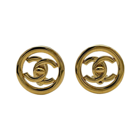 [Pre-owned] CHANEL COCO Mark Earrings Accessory Pre-owned GP