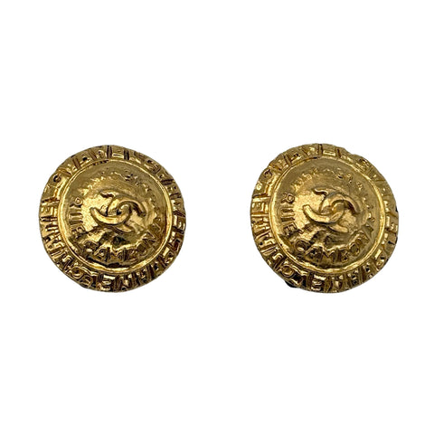 【中古】 CHANEL シャネル COCOMARK EARRINGS ココマークイヤリング 小物 GP 中古