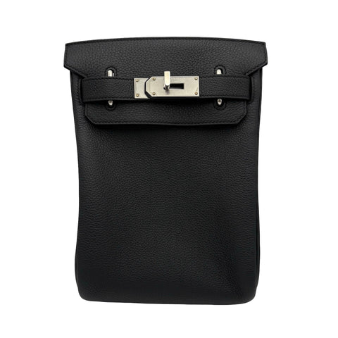 [Pre-owned] Hermes HAC A DOS PM Body Bag, Stamp B (2023), Dark Gray, TOGO, Pre-owned USED Bag