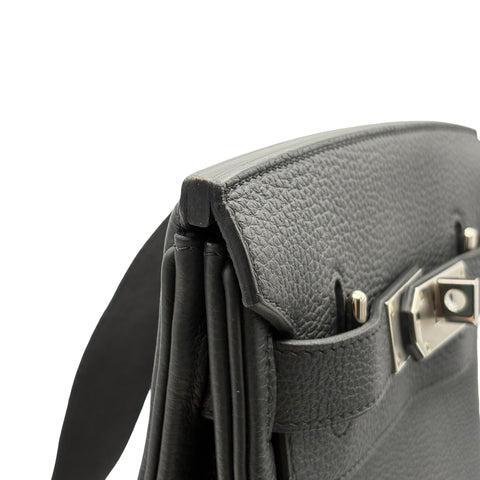 [Pre-owned] Hermes HAC A DOS PM Body Bag, Stamp B (2023), Dark Gray, TOGO, Pre-owned USED Bag