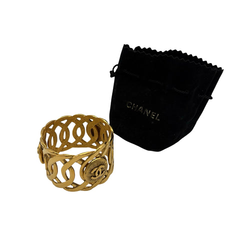 【中古】 CHANEL シャネル COCO BANGLE ココバングル 小物 GP 中古 GOLD