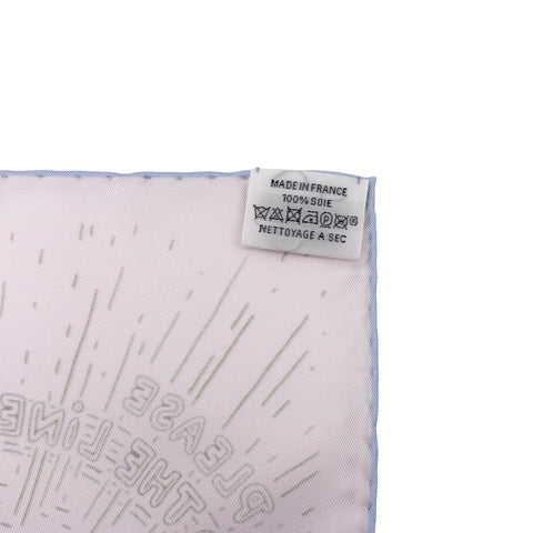 [Brand New] Hermes Carre 90 "Please Hold the Line" 2025 Spring/Summer Collection Scarf Accessory Rose Perle / Bleu Ciel / Orange 100% Silk Brand New SILK 100%